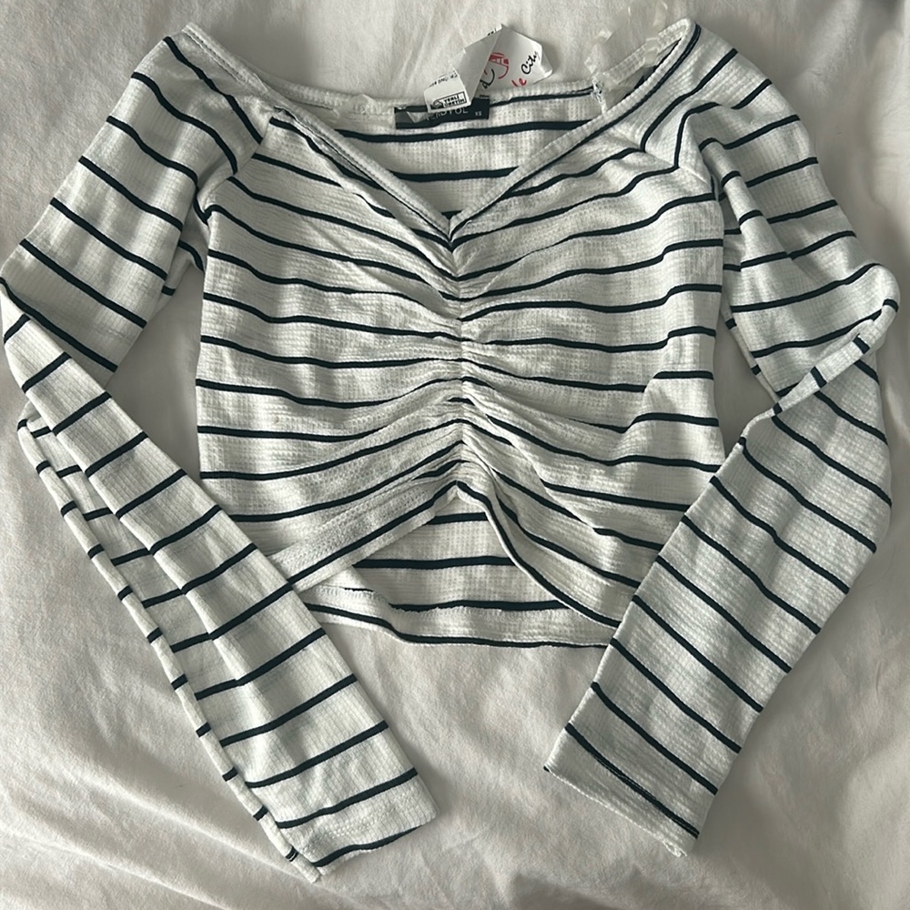 Striped crop top